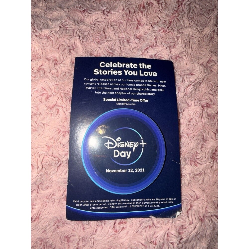 Disney Parks 2021 Disney Plus Day Commemorative Button Pin